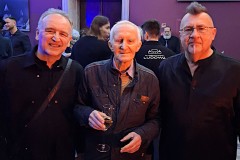 Urodziny Zygmunta Koniecznego. Teatr Ludowy Kraków - spotkanie po spektaklu Zahipnotyzuj mnie 19.01.2025. Zygmunt Konieczny, Tomasz Góra i KO