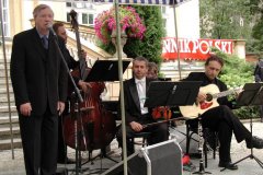 Marek Grechuta - Poranki Wiedeńskie 2003, muzycy: Józef Michalik, Jerzy Kluzowicz, Jerzy Mikuliszak, Krzysztof Oczkowski fot. Paweł Zechenter